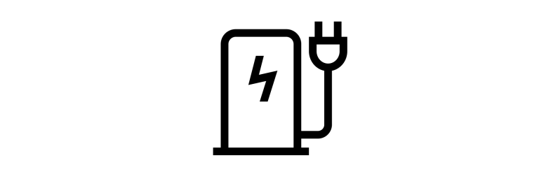 Täiselektriline MINI – laadimine – jaama ikoon