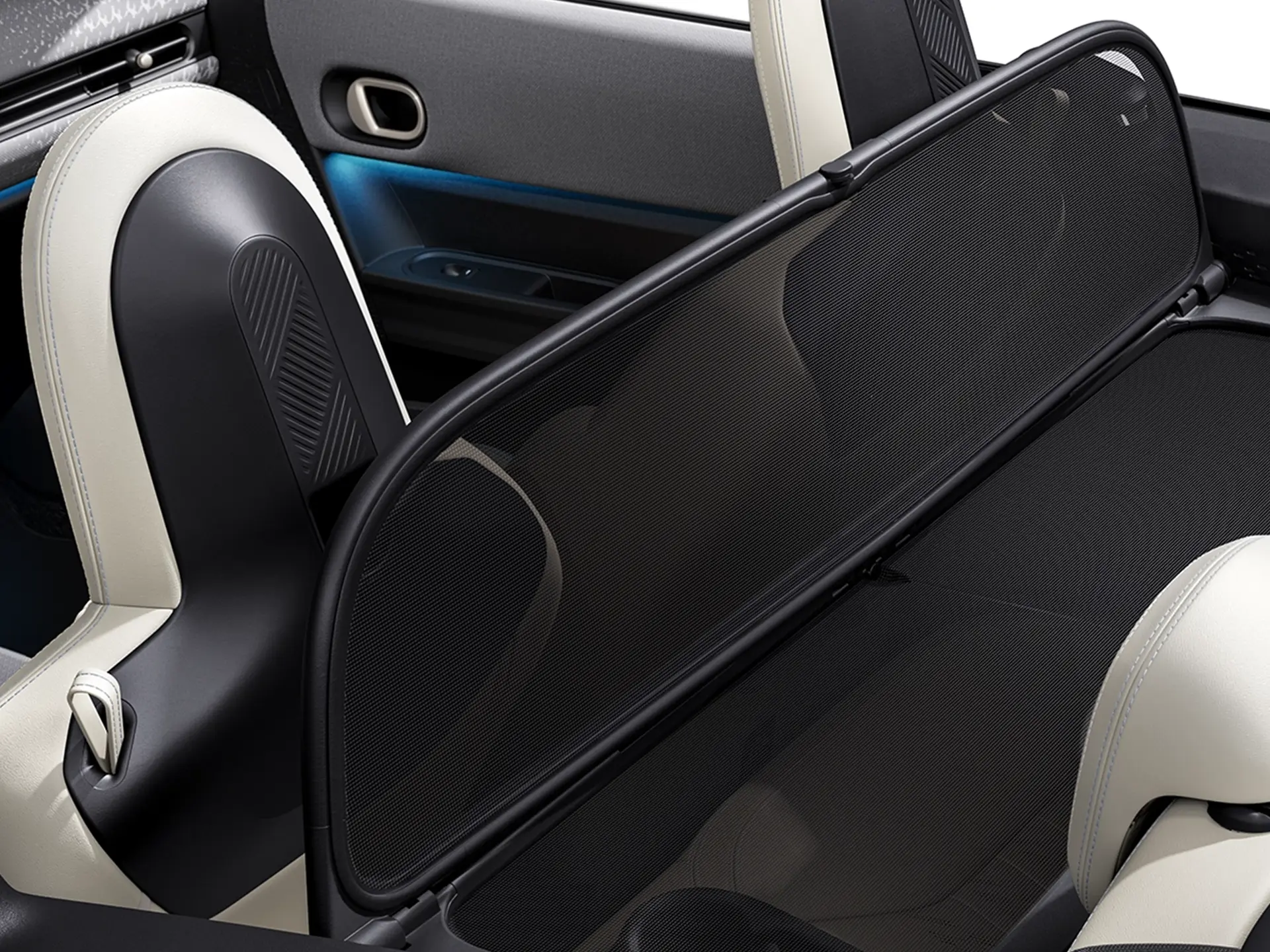 MINI Cooper Convertible – sõidukogemus – esiklaas ja tuulesuunaja