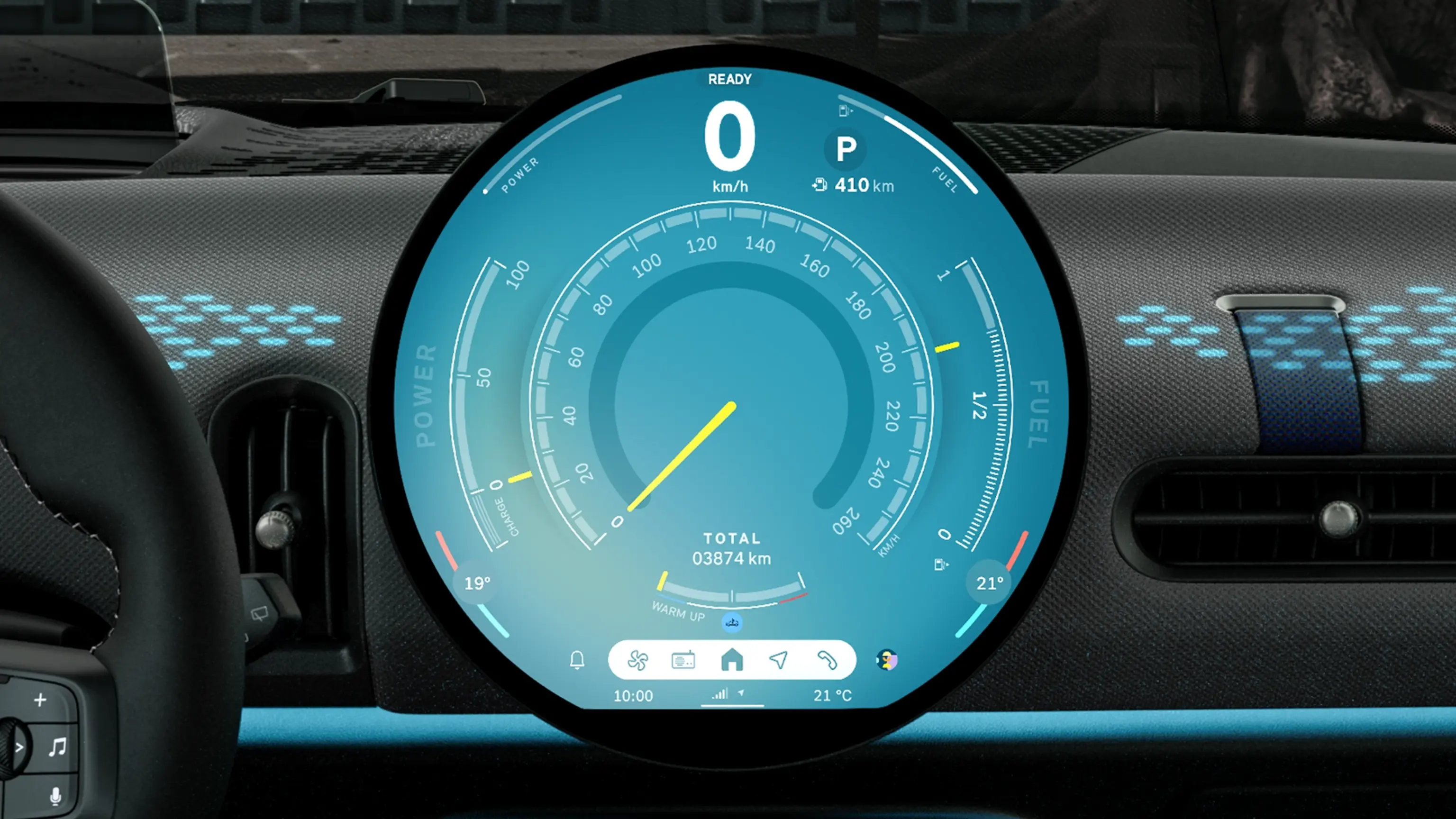 MINI Cooper Convertible – sõidukogemus – režiimigalerii – põhirežiim