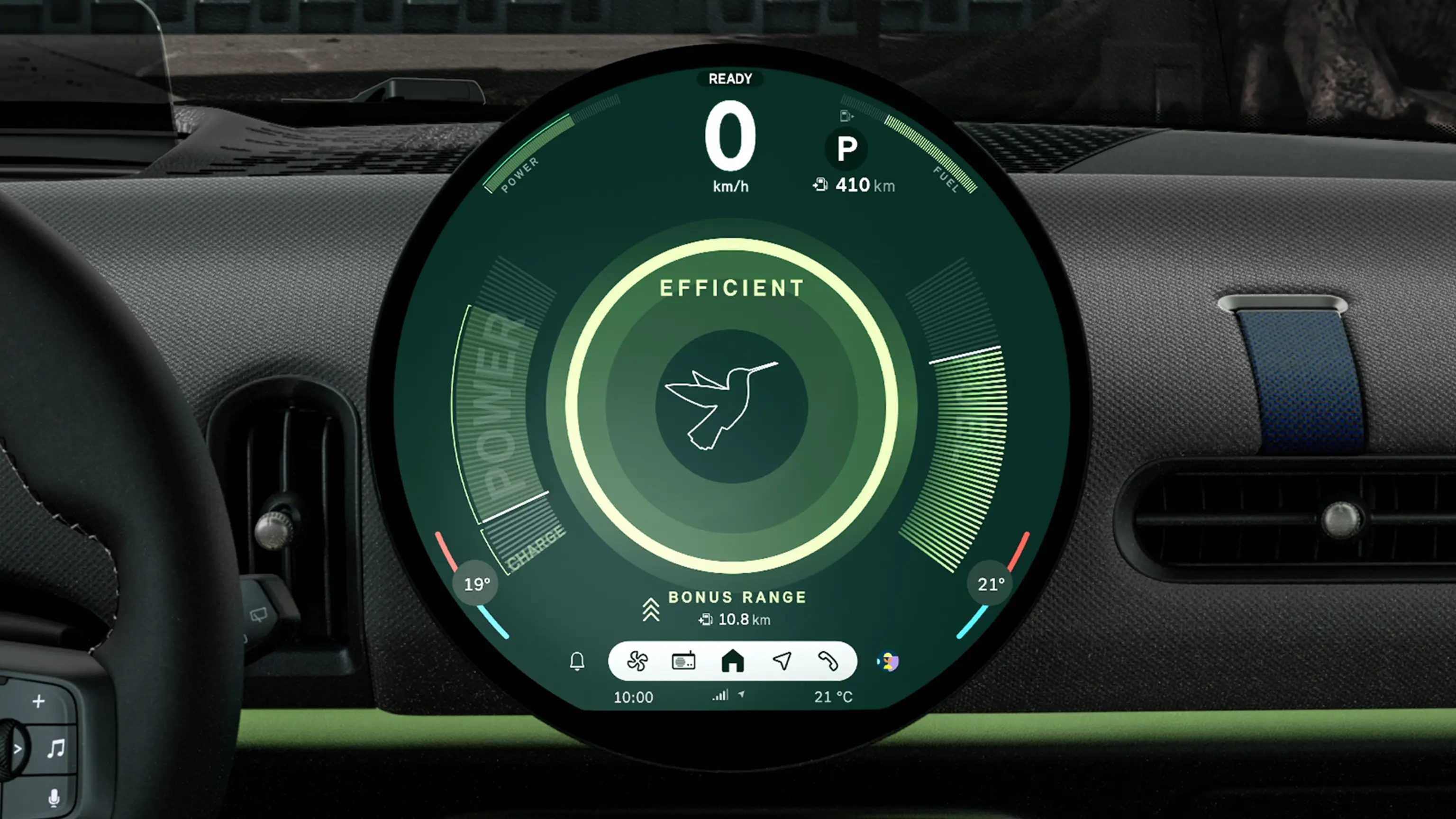 MINI Cooper Convertible – sõidukogemus – režiimigalerii – roherežiim