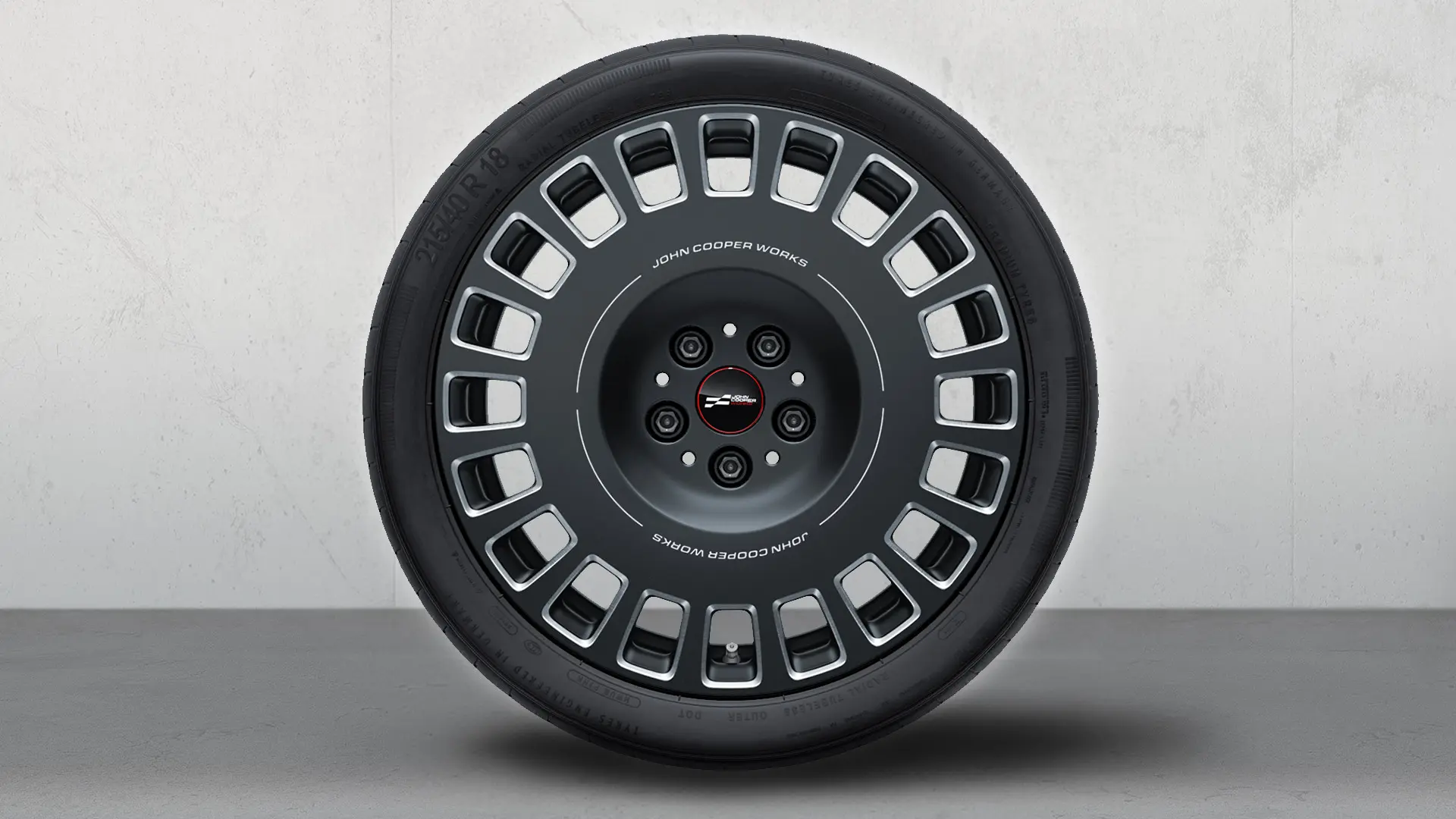 MINI JCW teemantlihvitud 18-tolline velg Rallye Spoke 964 värvitoonis Frozen Midnight Grey