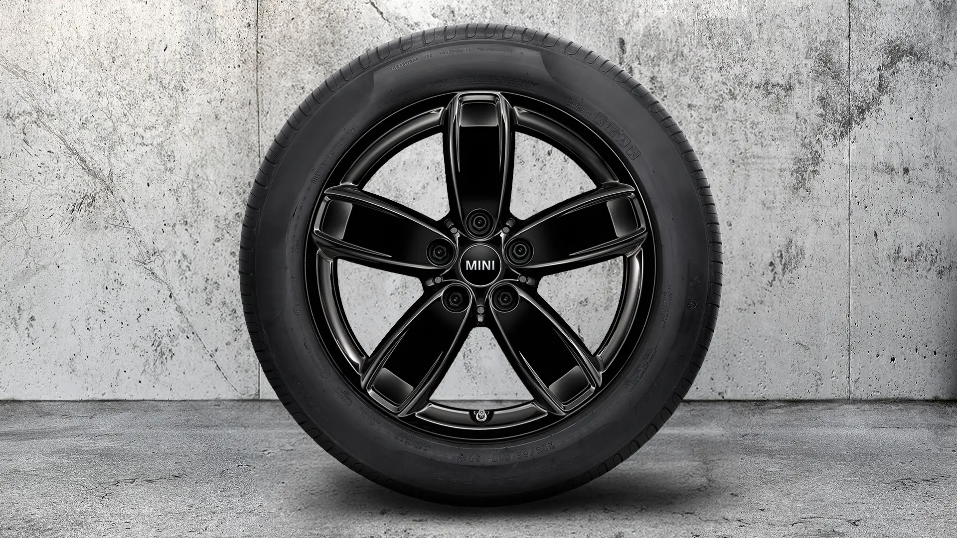 17" VELJED MINI CHANNEL SPOKE 531 (JET BLACK, ÜHEVÄRVILINE).