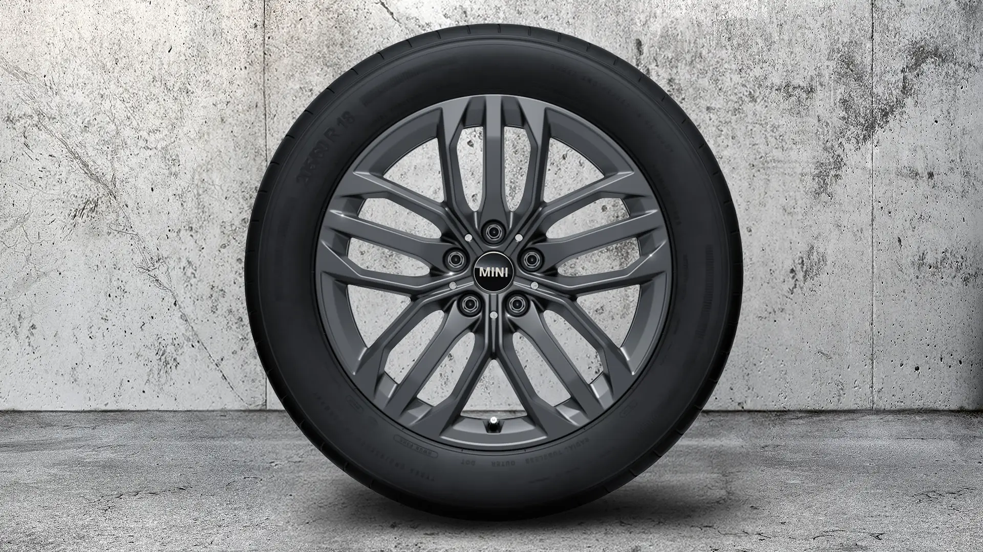 18" VELJED JCW DOUBLE SPOKE 879 (FROZEN GUNMETAL GREY).