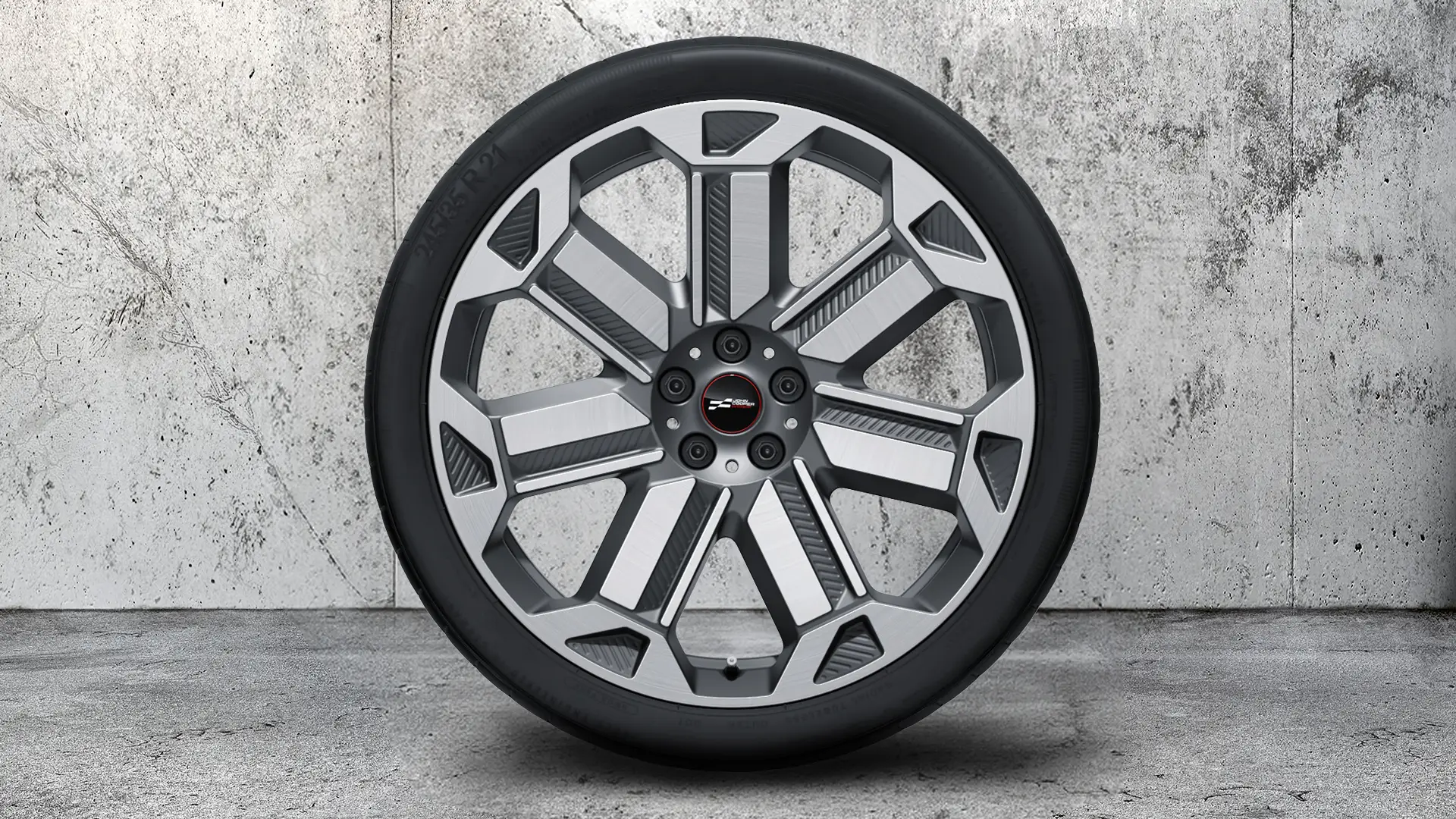 21" VELJED JCW RALLYE SPOKE 950 (FROZEN GUNMETAL GREY).