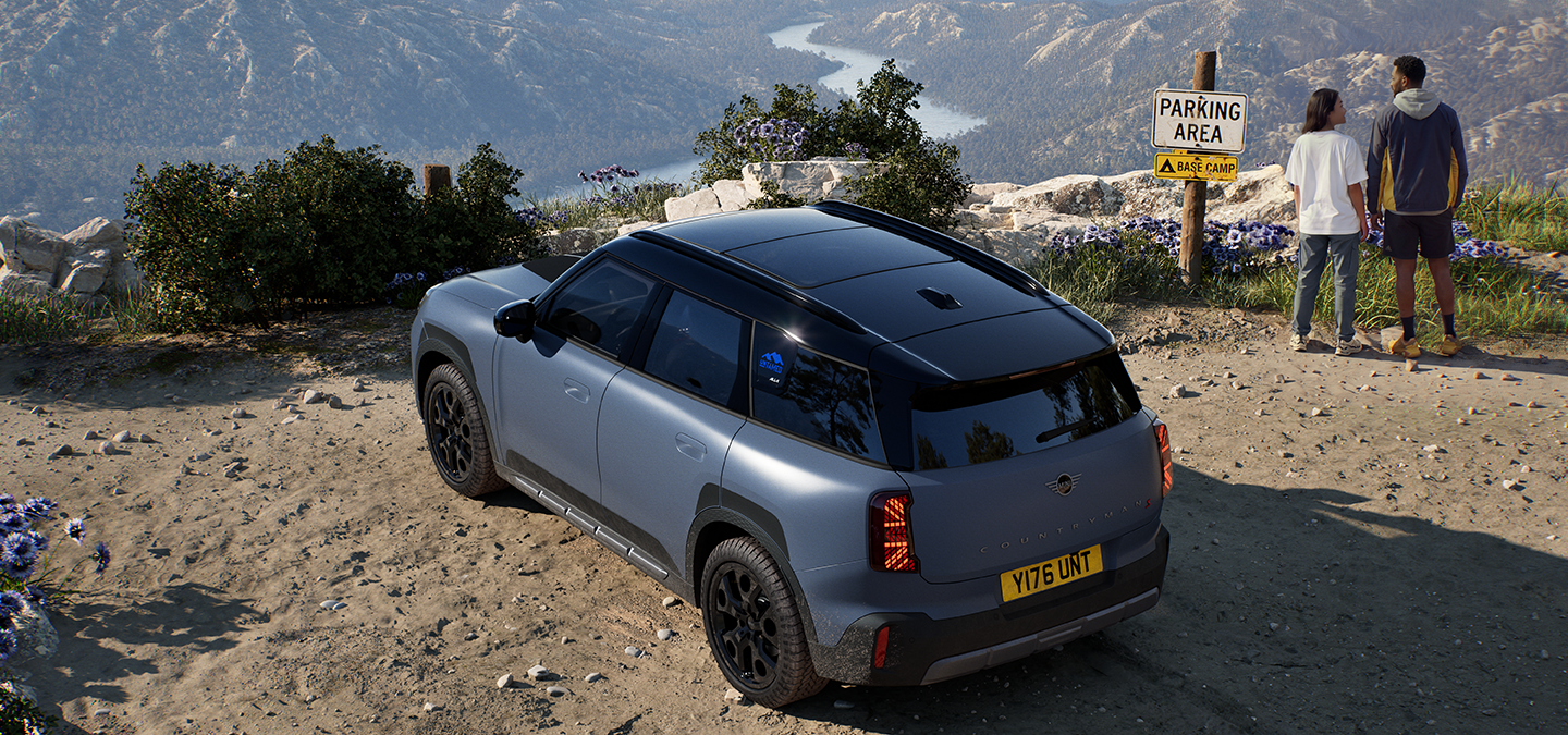 MINI Countryman Untamed Editioni vaade ülalt tagant.