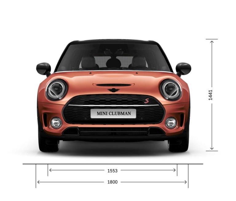 MINI Clubman – külgvaade – mõõtmed